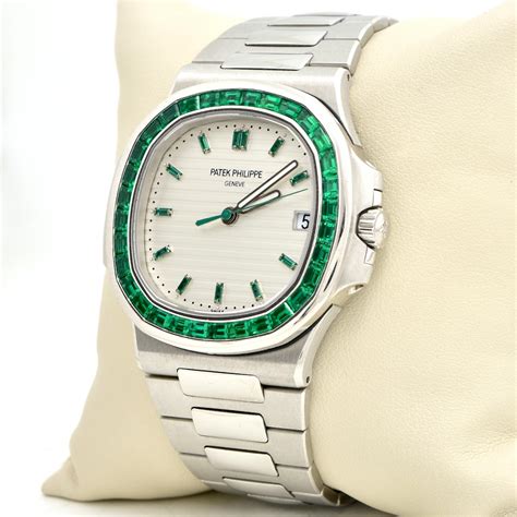 patek philippe nautilus green emerald|Patek Philippe Nautilus original price.